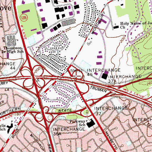 Topographic Map of Interchange 45, NY