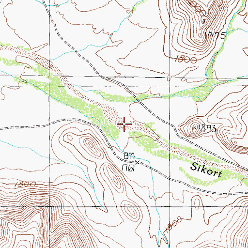 Topographic Map of Pozo Redondo Valley, AZ