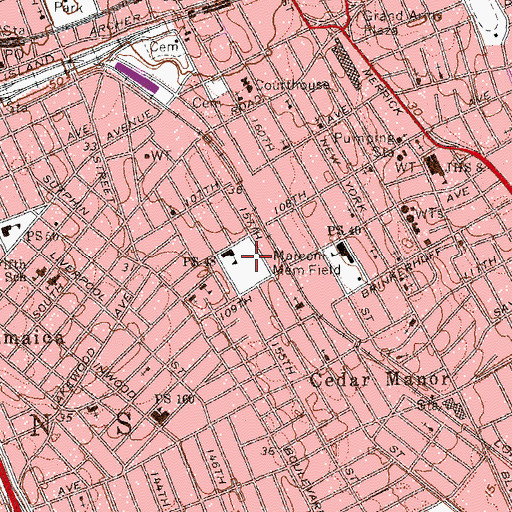 Topographic Map of Marconi Memorial Field, NY