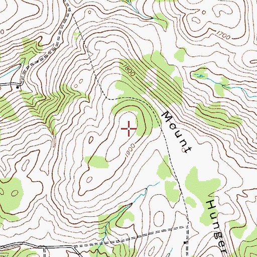 Topographic Map of Mount Hunger, NY