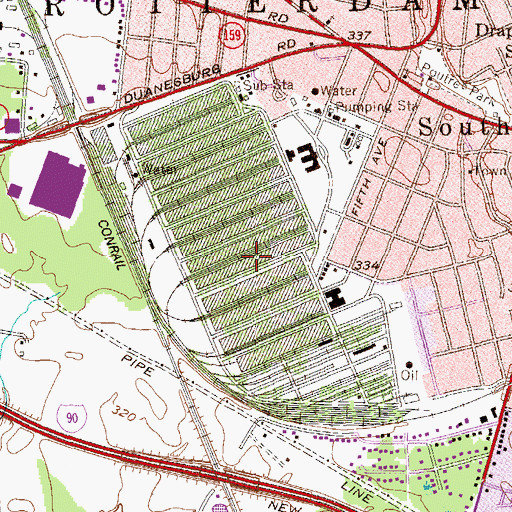 Topographic Map of Schenectady General Depot, NY