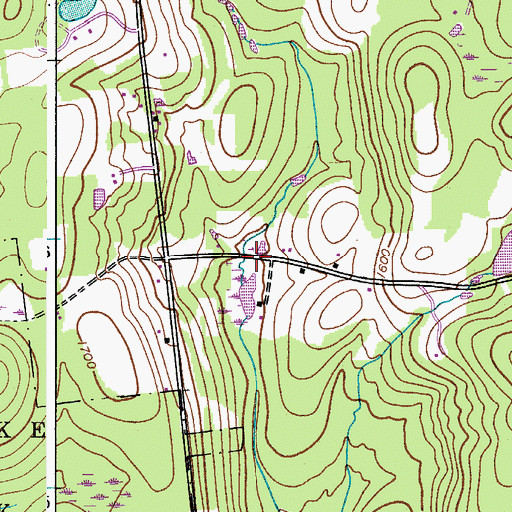 Topographic Map of School Number 10 (historical), NY