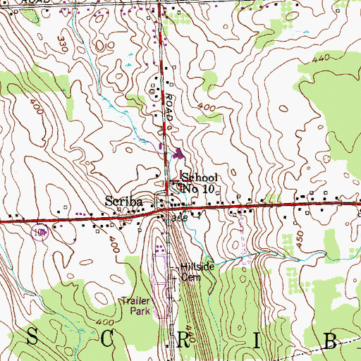 Topographic Map of School Number 10 (historical), NY