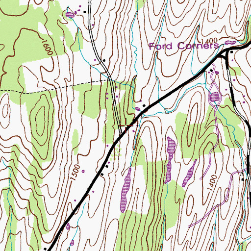 Topographic Map of School Number 11 (historical), NY