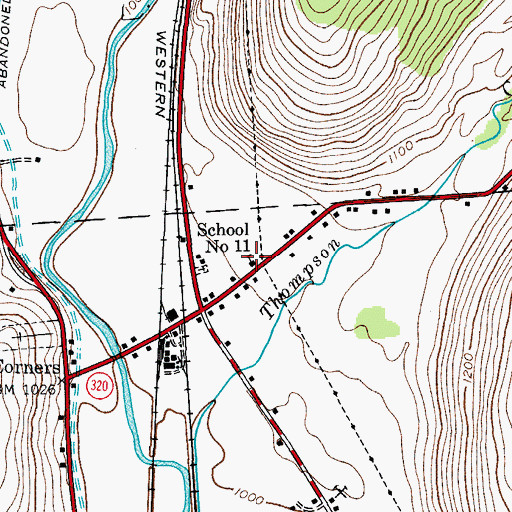Topographic Map of School Number 11 (historical), NY