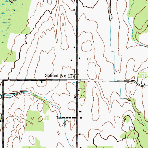 Topographic Map of School Number 11 (historical), NY