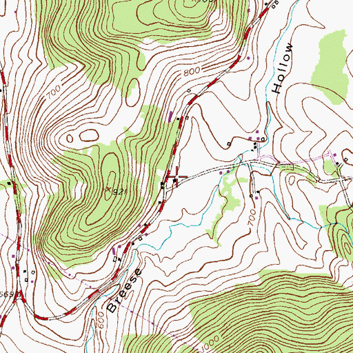 Topographic Map of School Number 11, NY