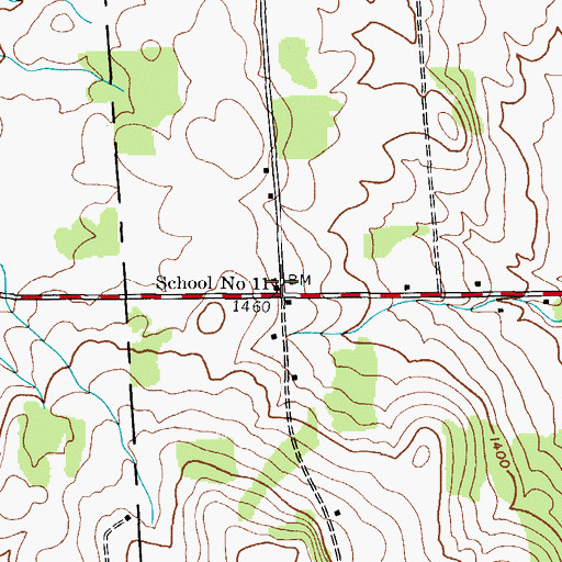 Topographic Map of School Number 11 (historical), NY