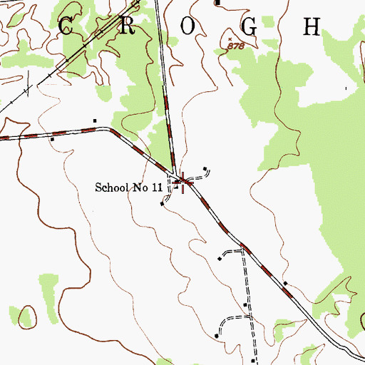 Topographic Map of School Number 11 (historical), NY