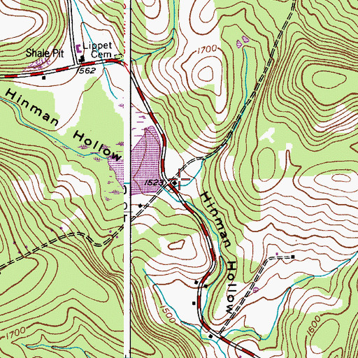 Topographic Map of School Number 12 (historical), NY
