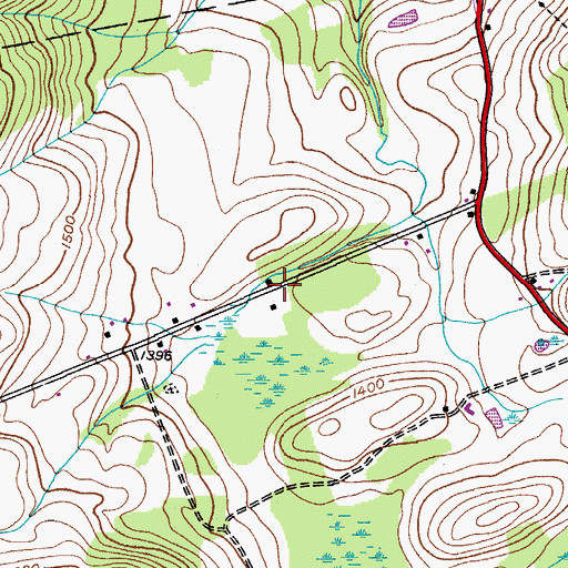 Topographic Map of School Number 12 (historical), NY