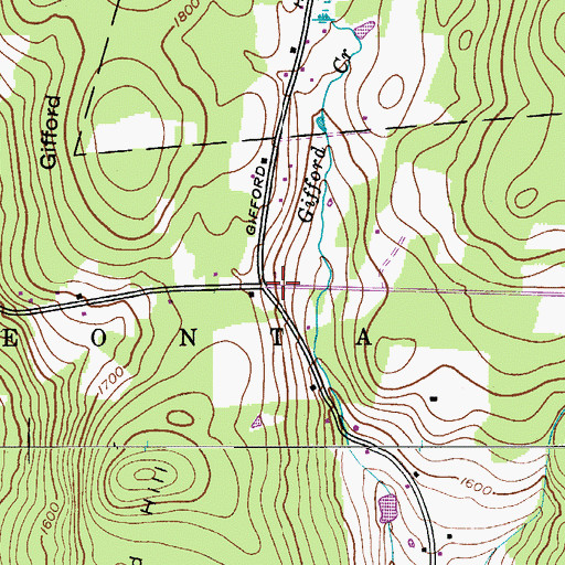 Topographic Map of School Number 13 (historical), NY