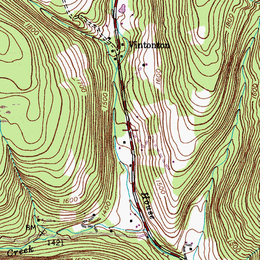 Topographic Map of School Number 13 (historical), NY