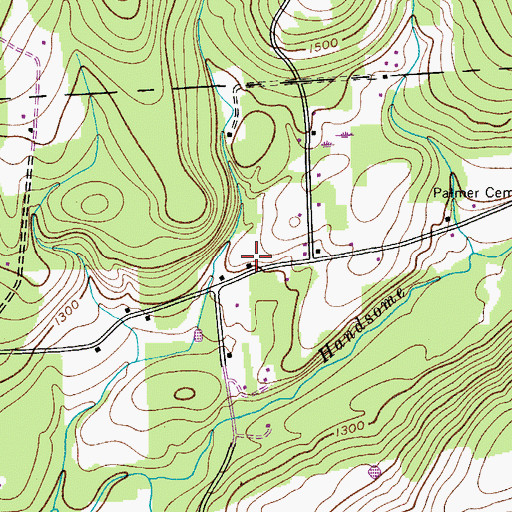 Topographic Map of School Number 13 (historical), NY