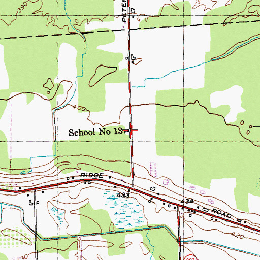 Topographic Map of School Number 13 (historical), NY