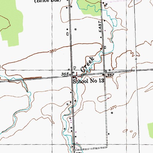 Topographic Map of School Number 13 (historical), NY