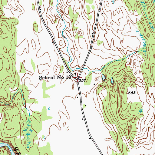 Topographic Map of School Number 13 (historical), NY