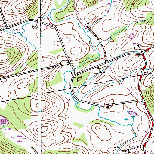 Topographic Map of School Number 14 (historical), NY