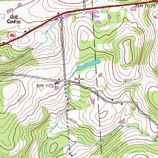 Topographic Map of School Number 15 (historical), NY