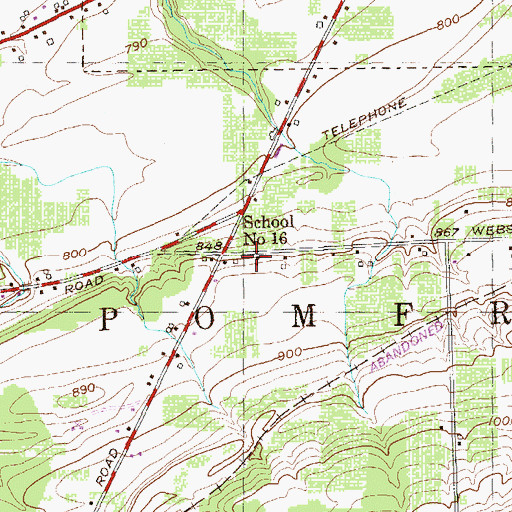Topographic Map of School Number 16 (historical), NY