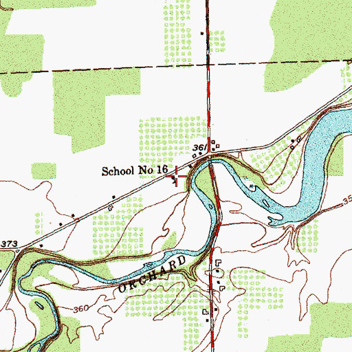Topographic Map of School Number 16 (historical), NY