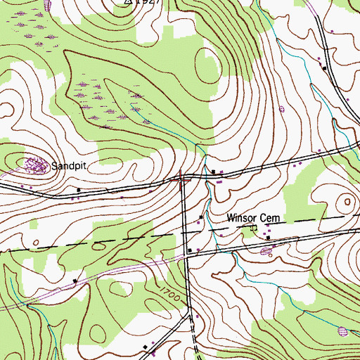 Topographic Map of School Number 17 (historical), NY