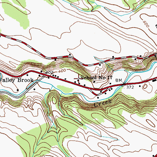 Topographic Map of School Number 17 (historical), NY
