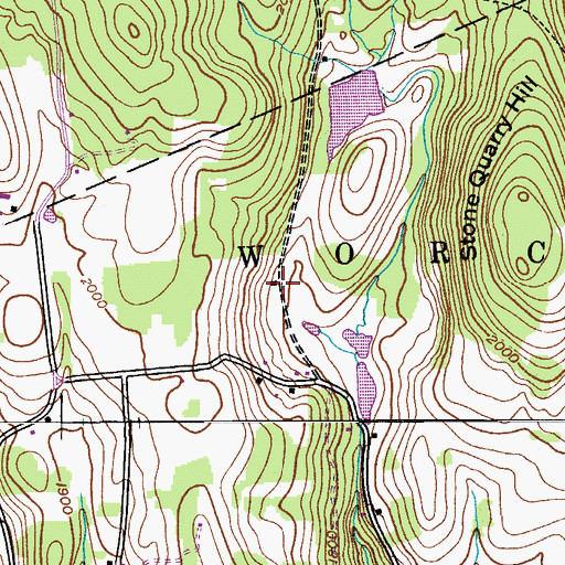 Topographic Map of School Number 19 (historical), NY