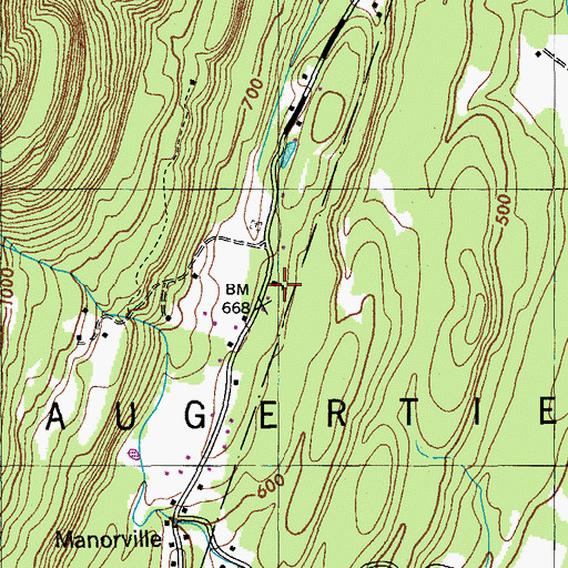 Topographic Map of School Number 2 (historical), NY