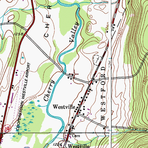 Topographic Map of School Number 2 (historical), NY