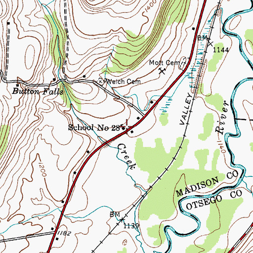 Topographic Map of School Number 28 (historical), NY