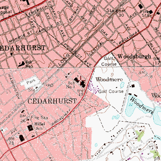 Topographic Map of School Number 3, NY