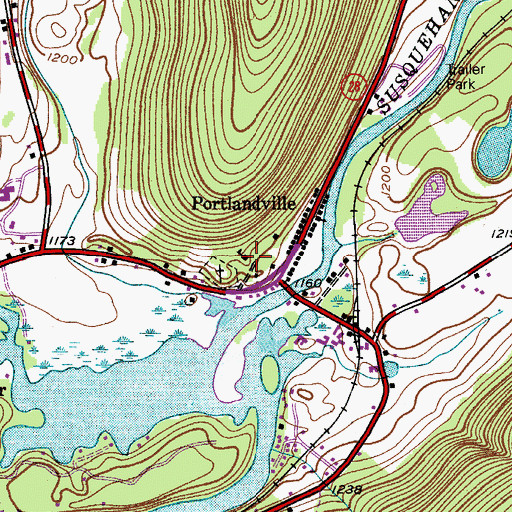 Topographic Map of School Number 3 (historical), NY