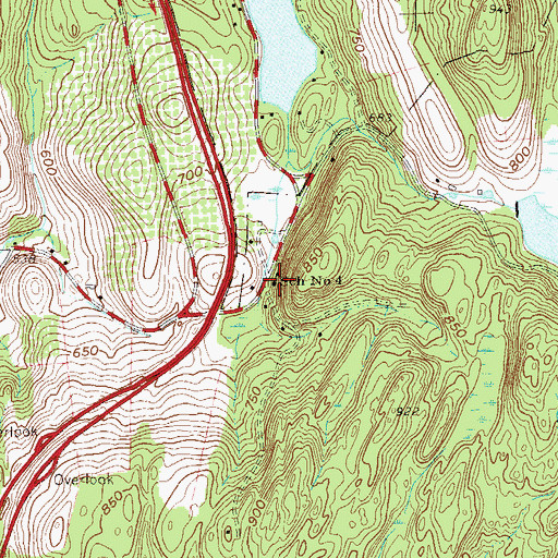 Topographic Map of School Number 4 (historical), NY