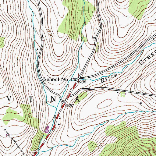 Topographic Map of School Number 4 (historical), NY