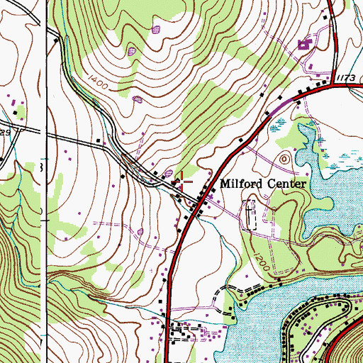 Topographic Map of School Number 4 (historical), NY
