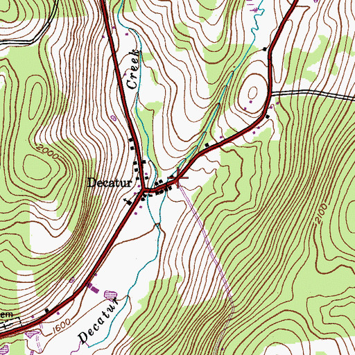 Topographic Map of School Number 4 (historical), NY