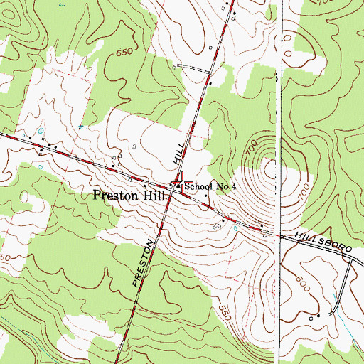 Topographic Map of School Number 4 (historical), NY
