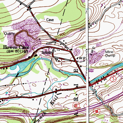 Topographic Map of School Number 5 (historical), NY