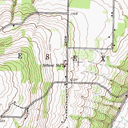 Topographic Map of School Number 5 (historical), NY