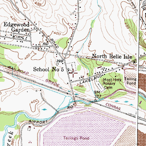 Topographic Map of School Number 5 (historical), NY