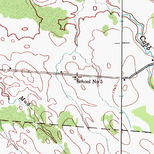 Topographic Map of School Number 5 (historical), NY