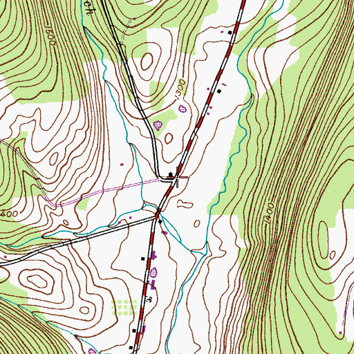 Topographic Map of School Number 6 (historical), NY