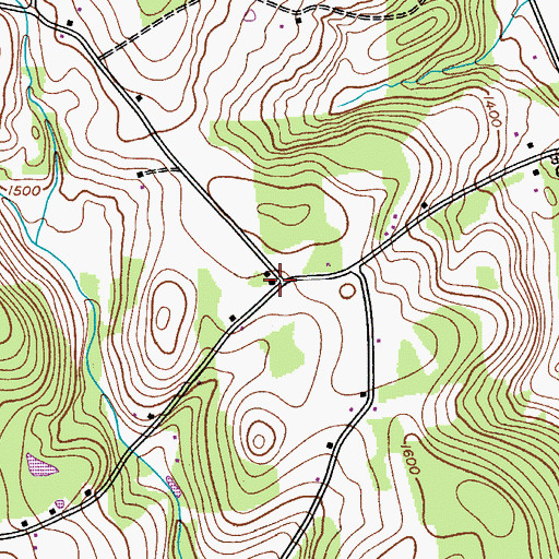 Topographic Map of School Number 6 (historical), NY