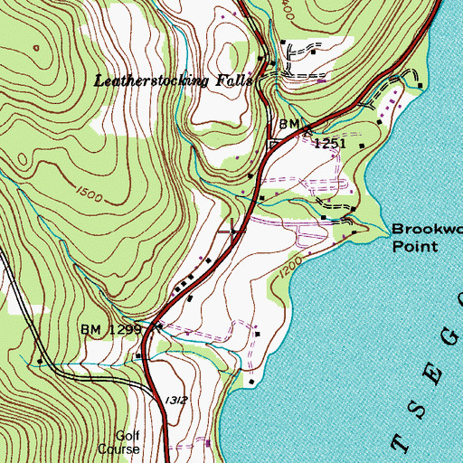 Topographic Map of School Number 6 (historical), NY