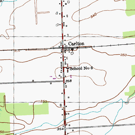 Topographic Map of School Number 6 (historical), NY