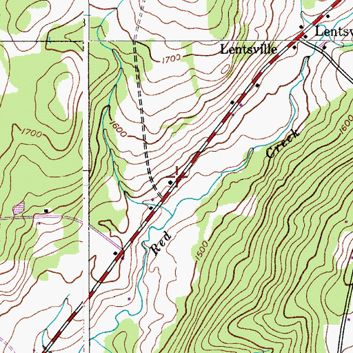 Topographic Map of School Number 7 (historical), NY
