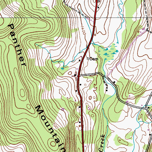 Topographic Map of School Number 7 (historical), NY