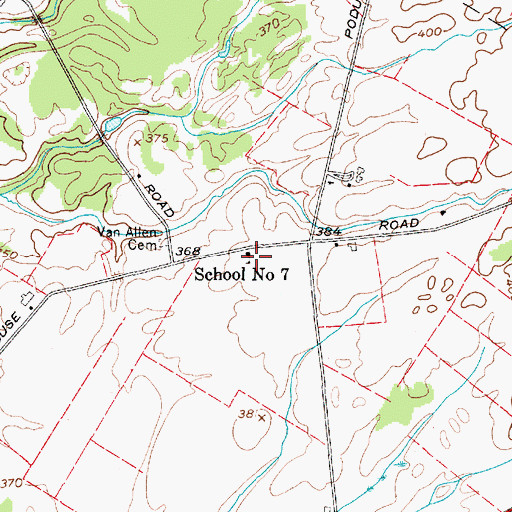 Topographic Map of School Number 7 (historical), NY