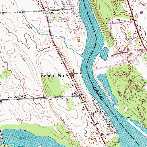 Topographic Map of School Number 8 (historical), NY